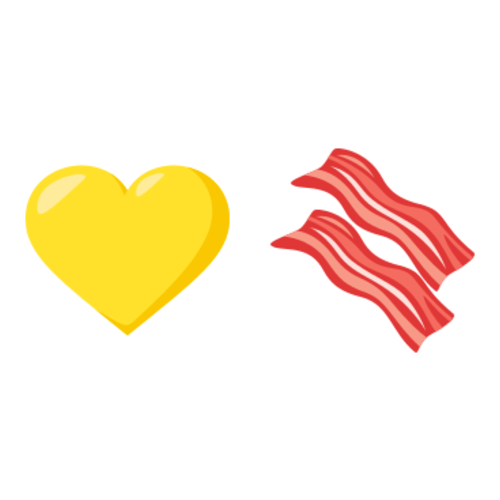 💛🥓 Emoji Domain EmojiOne rendering